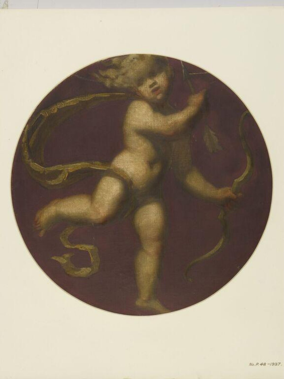 Painted Roundel, Forster, 1870-71