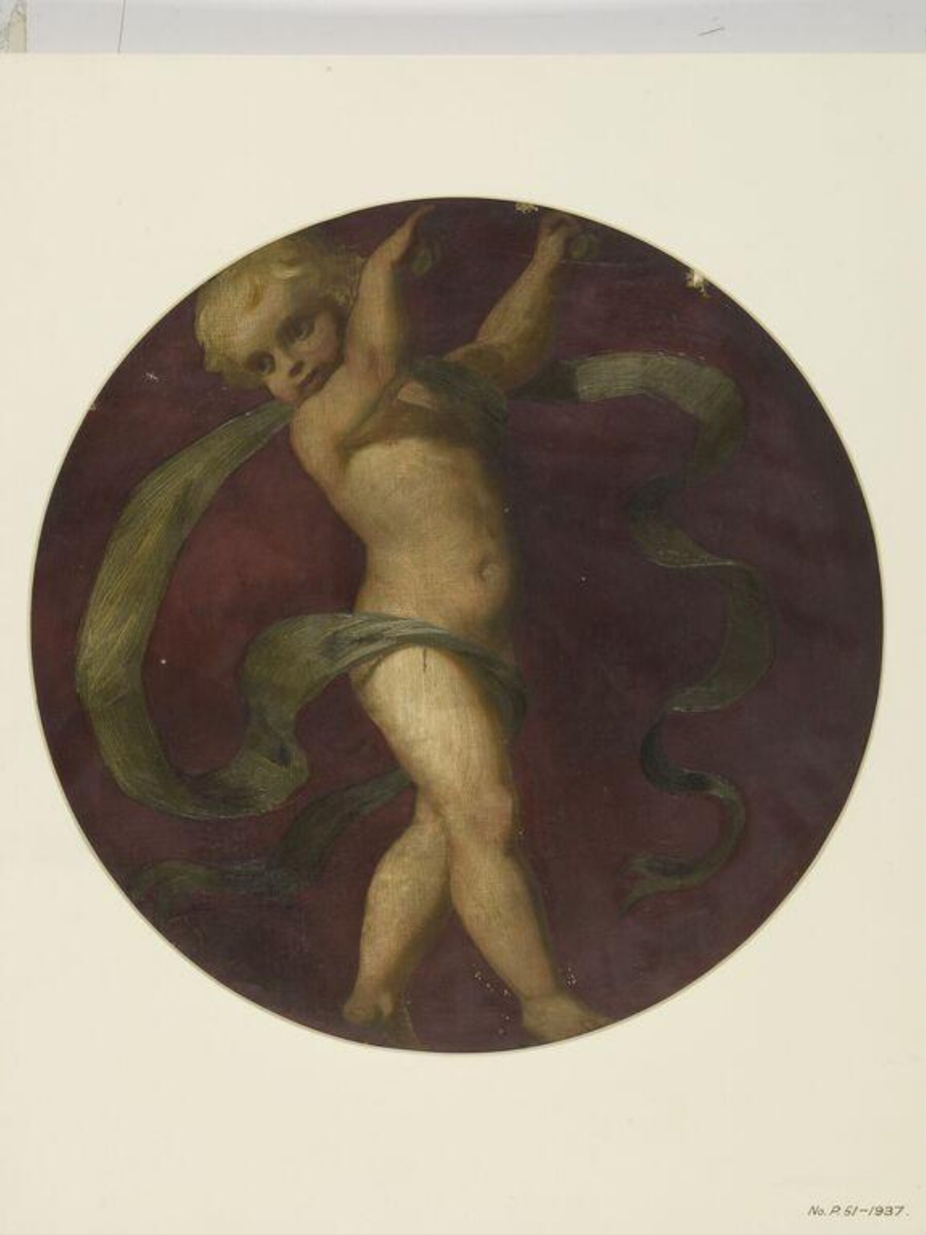 Painted Roundel, Forster, 1870-71