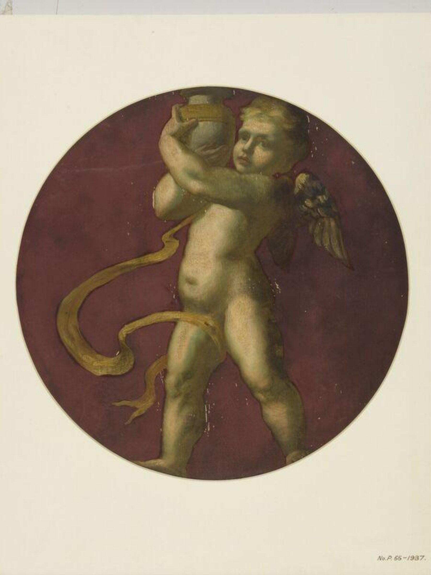 Painted Roundel, Forster, 1870-71