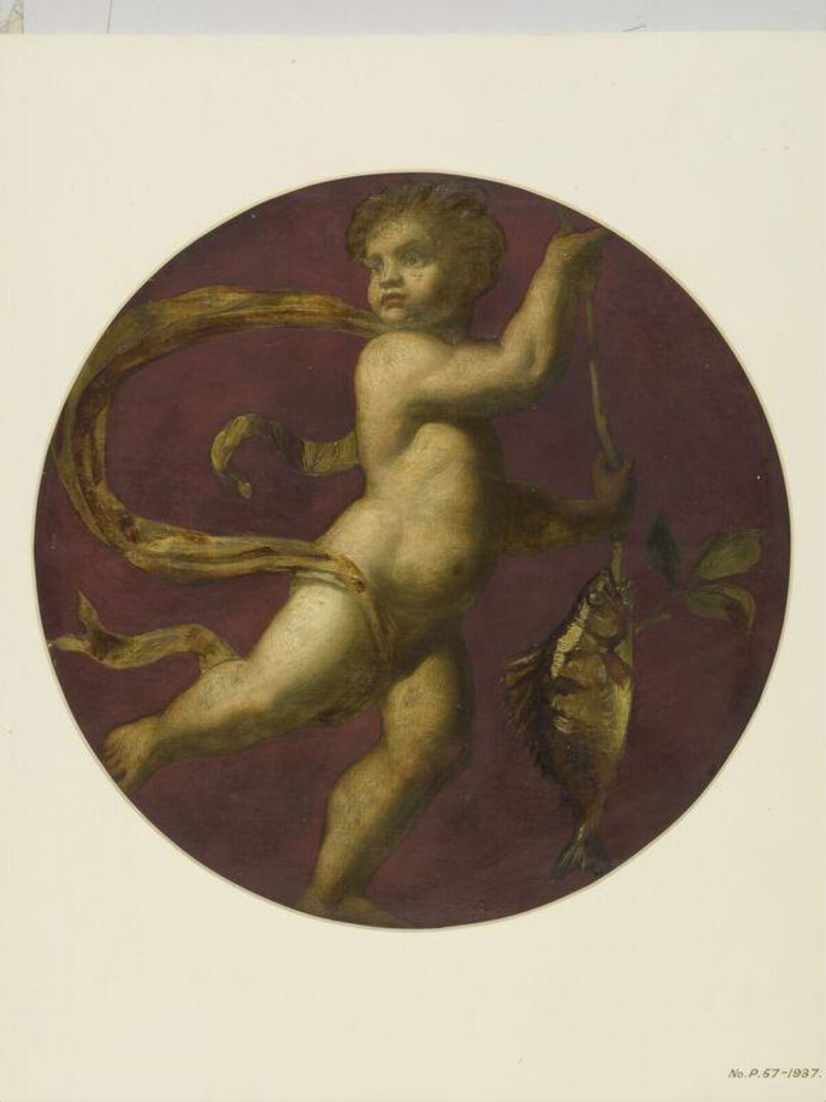Painted Roundel, Forster, 1870-71