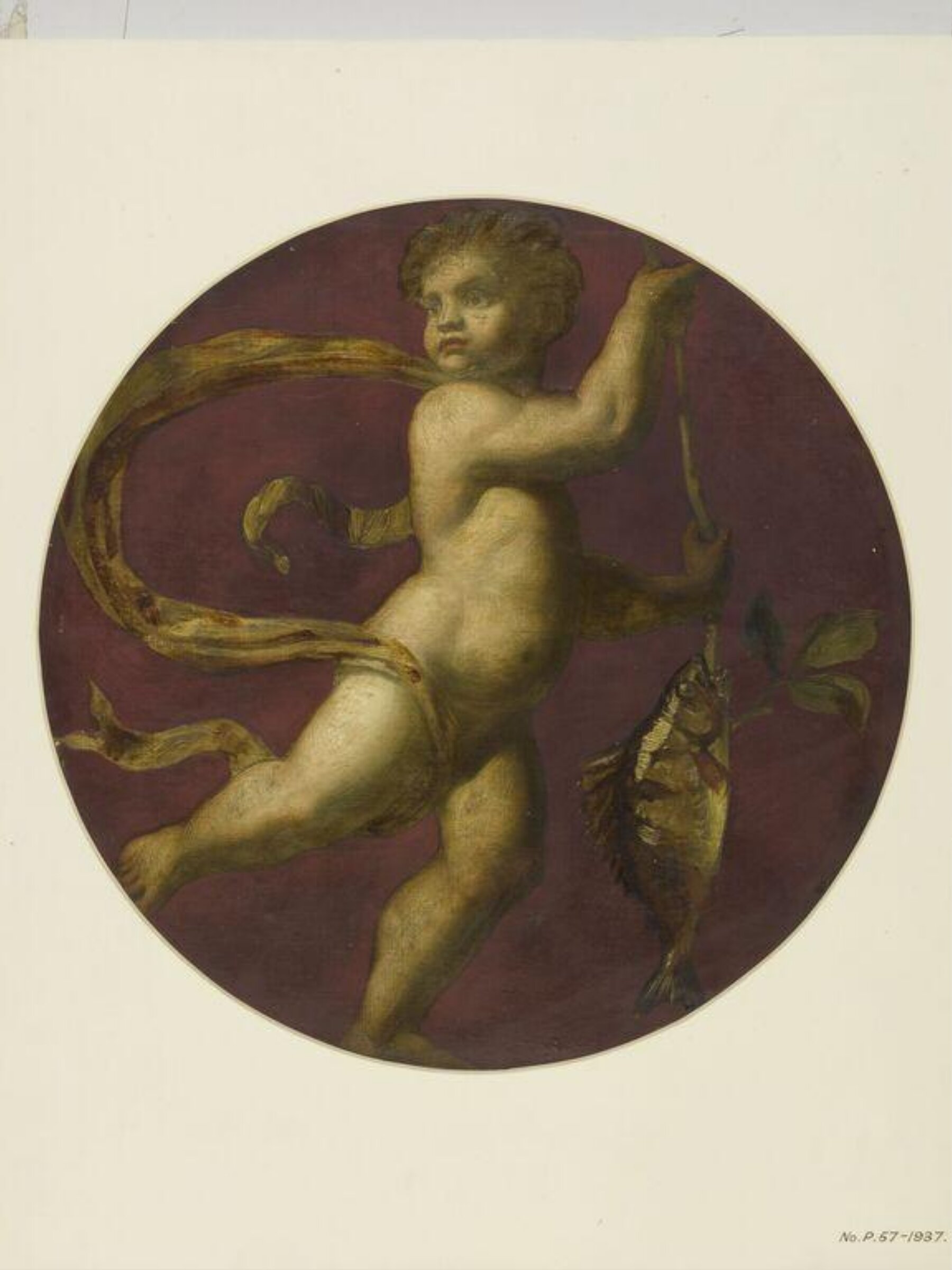 Painted Roundel, Forster, 1870-71