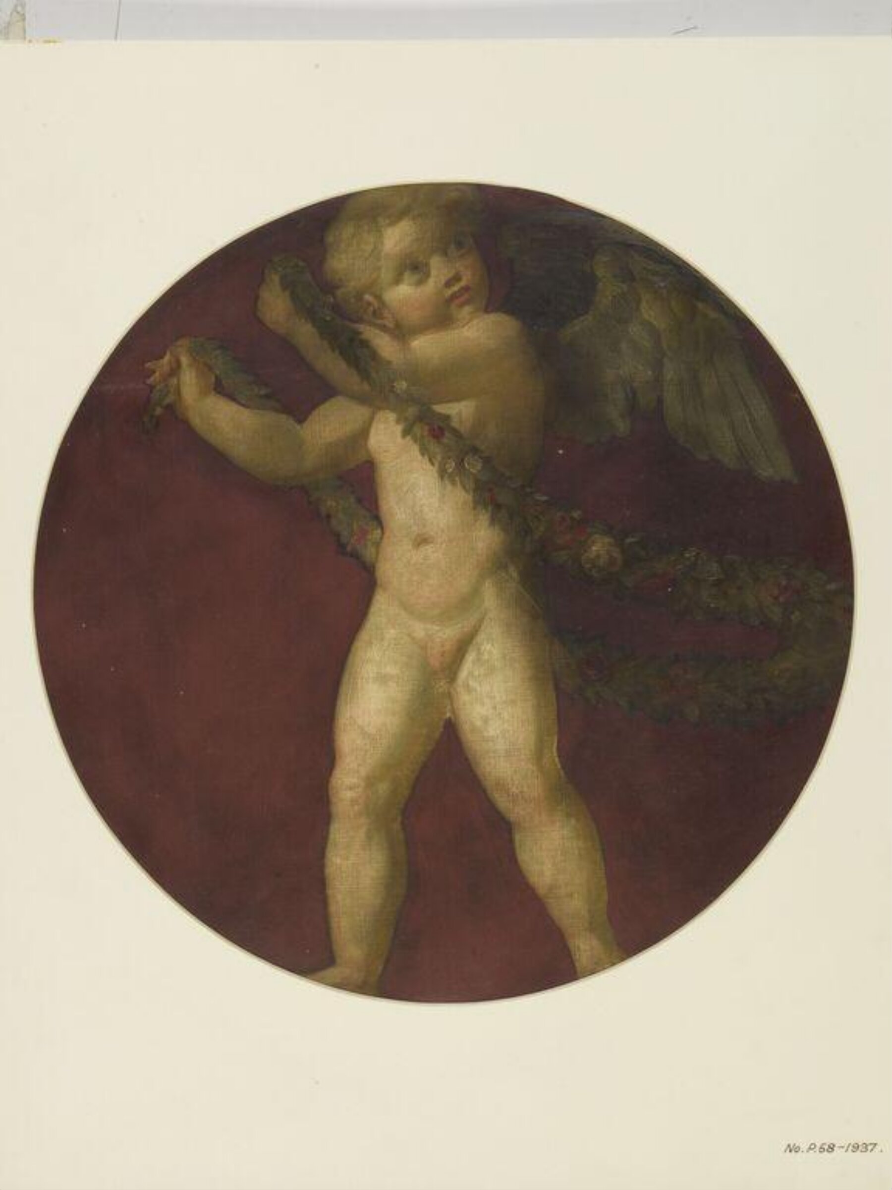 Painted Roundel, Forster, 1870-71