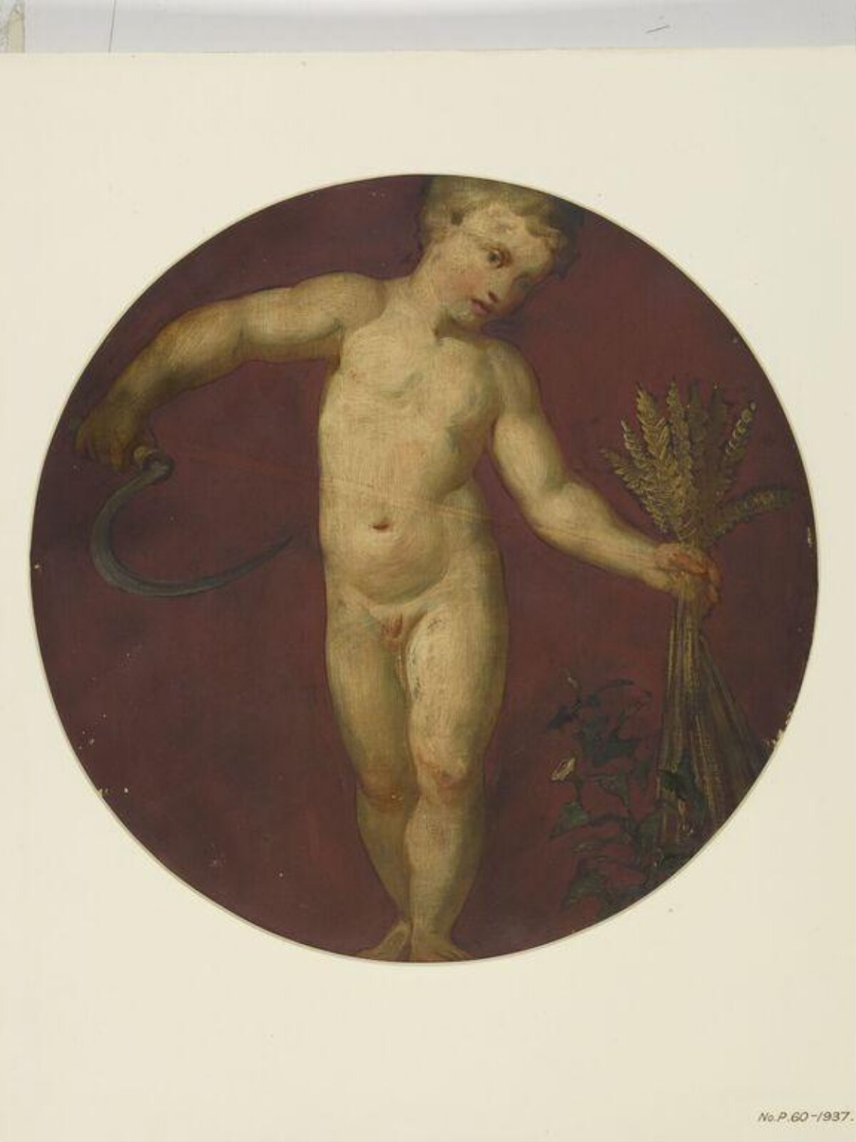 Painted Roundel, Forster, 1870-71