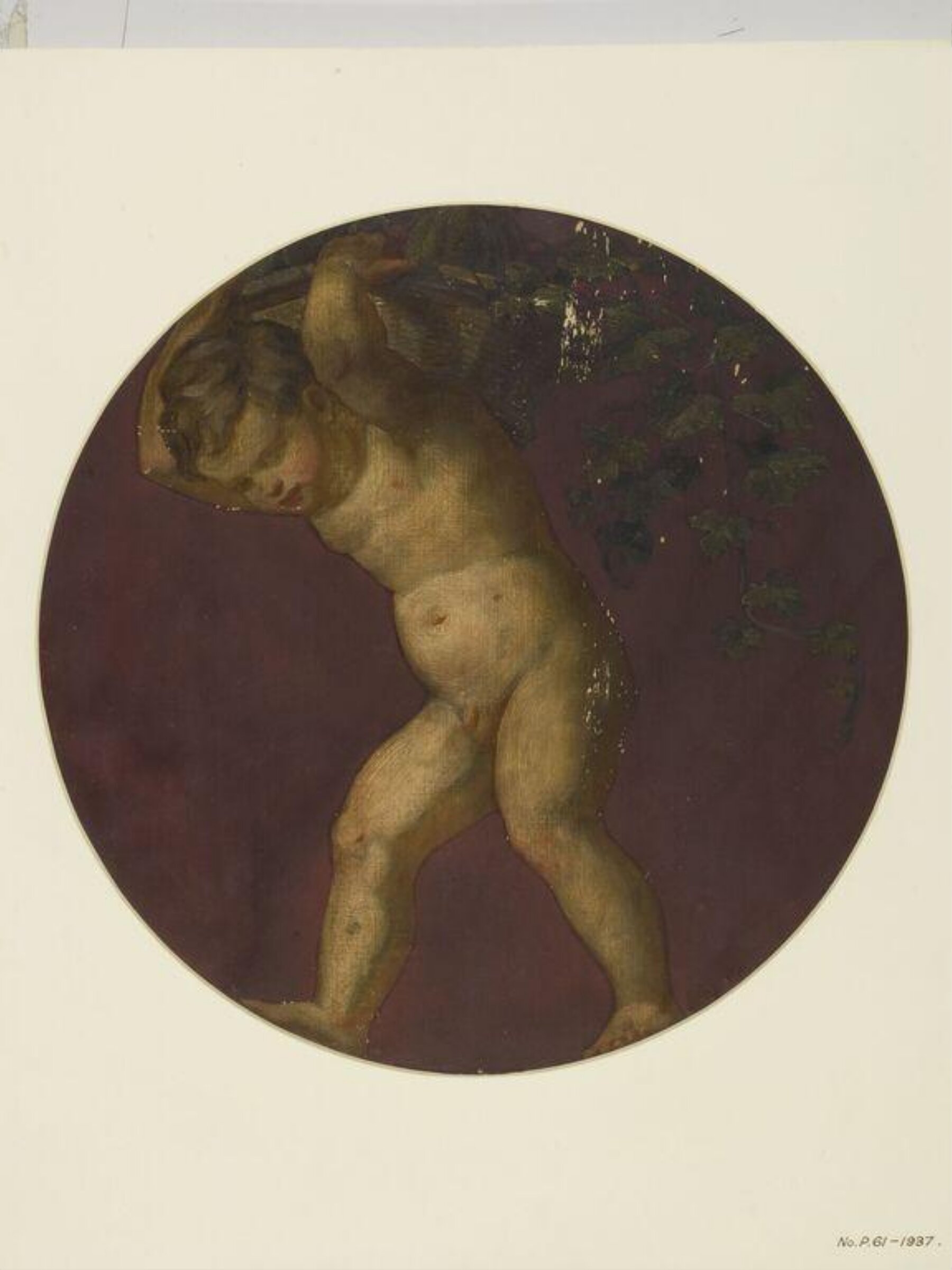 Painted Roundel, Forster, 1870-71
