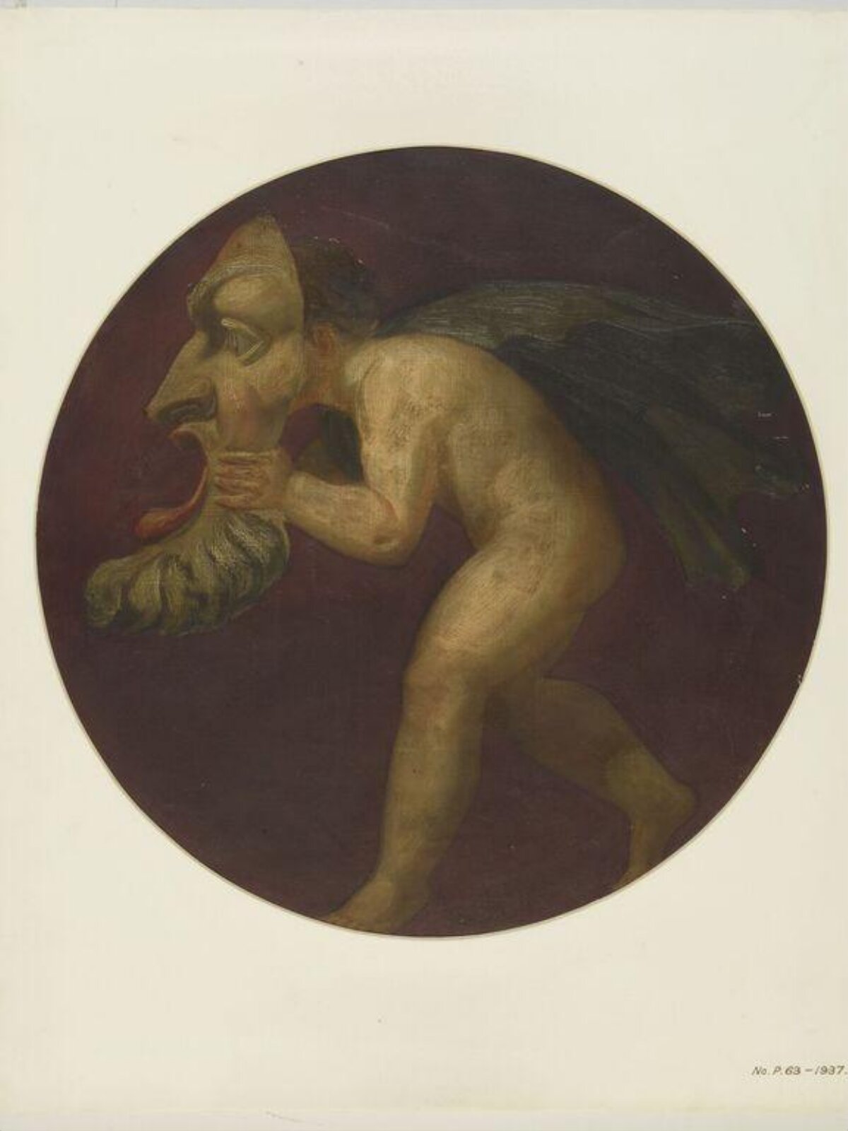 Painted Roundel, Forster, 1870-71