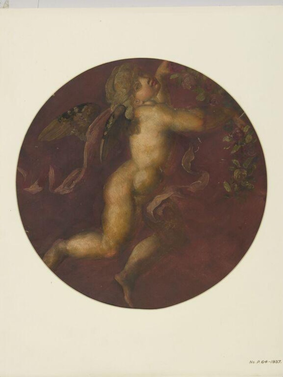 Painted Roundel, Forster, 1870-71