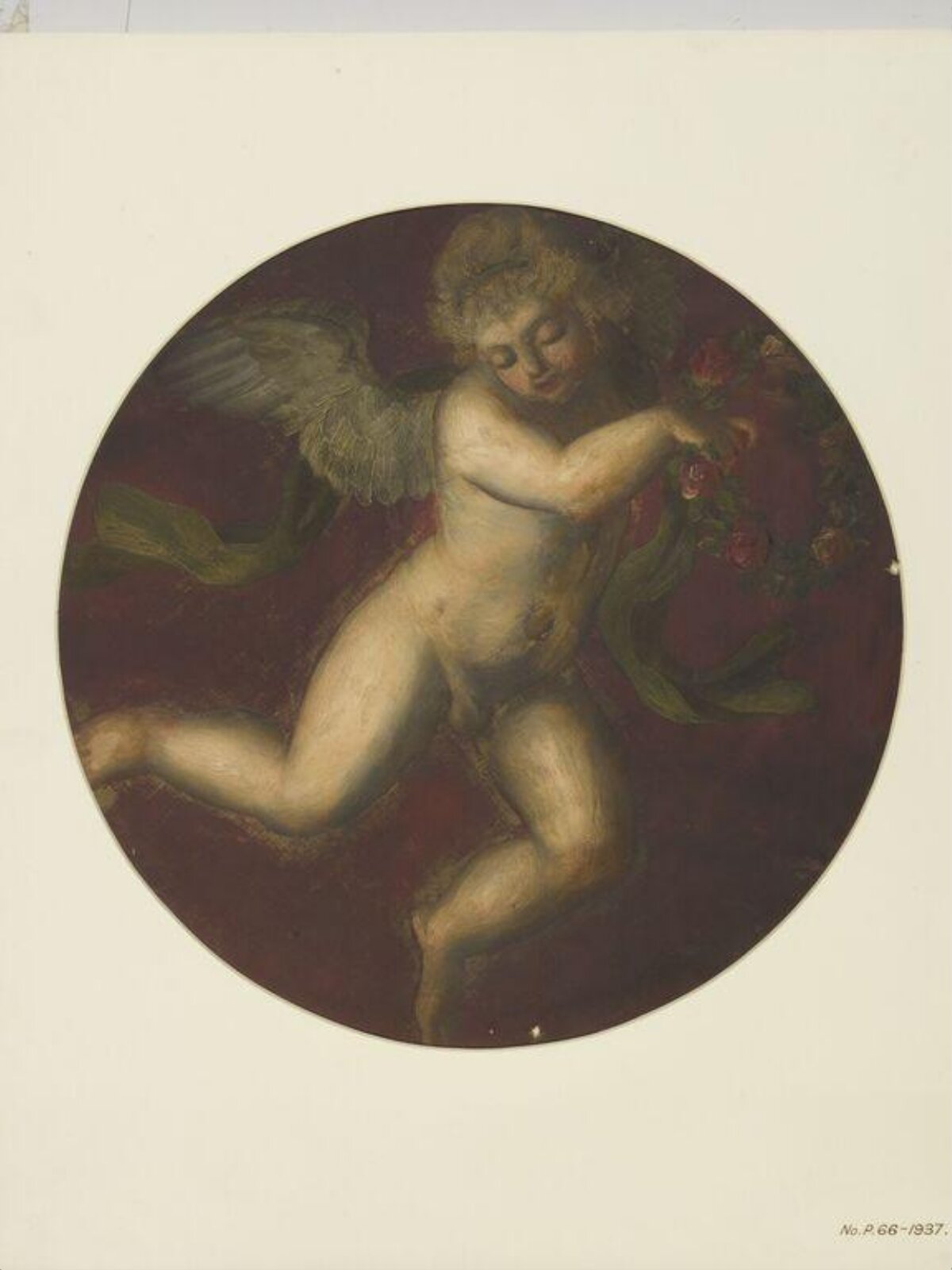 Painted Roundel, Forster, 1870-71