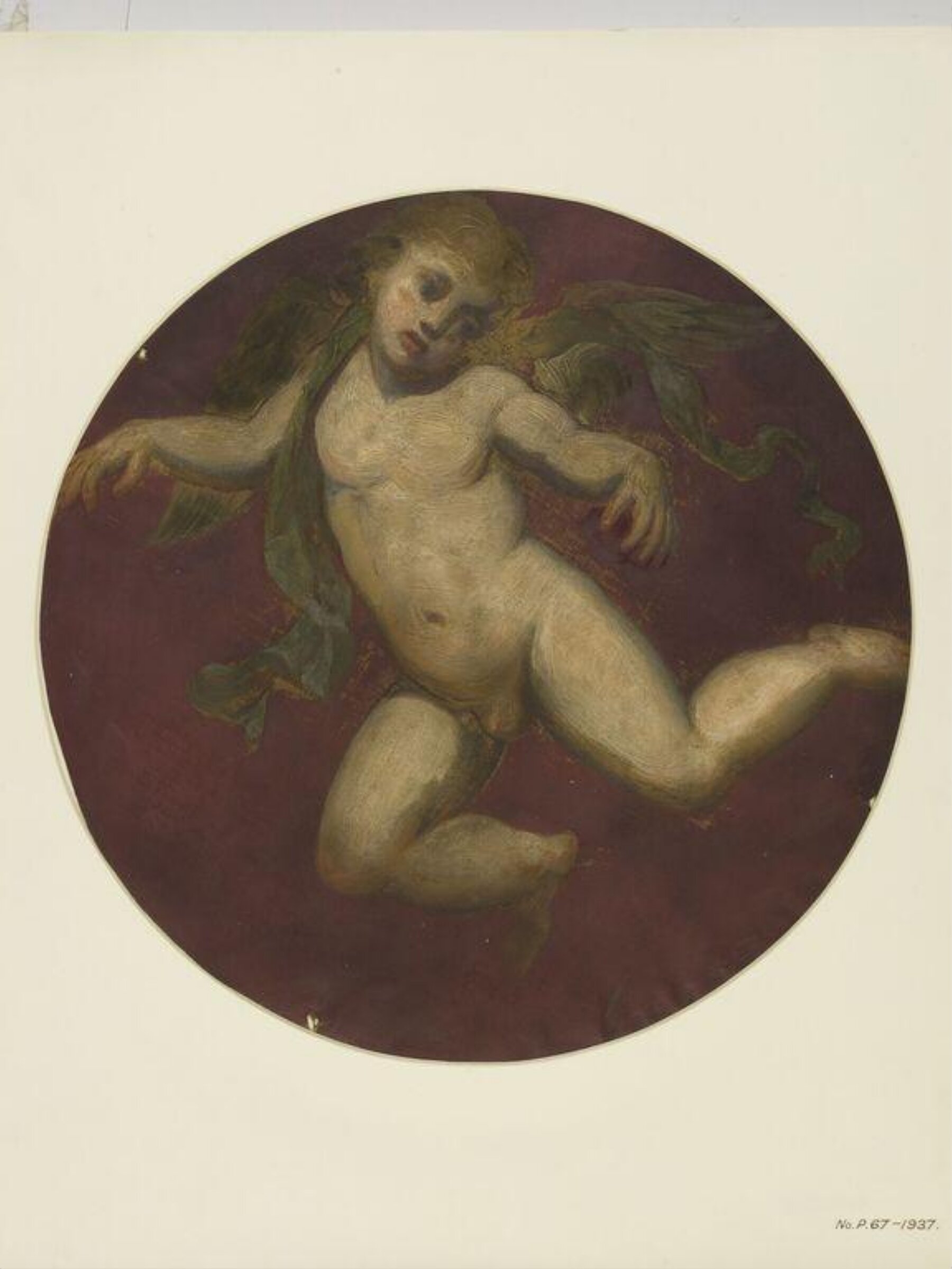 Painted Roundel, Forster, 1870-71