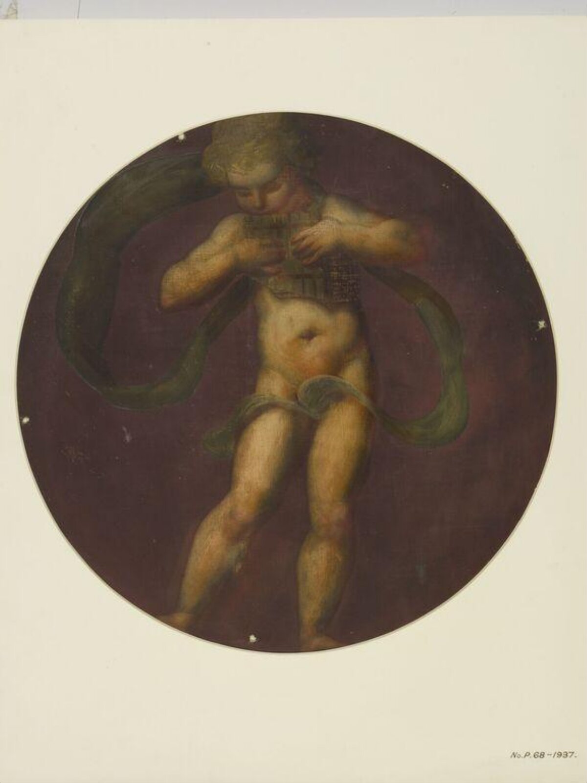 Painted Roundel, Forster, 1870-71