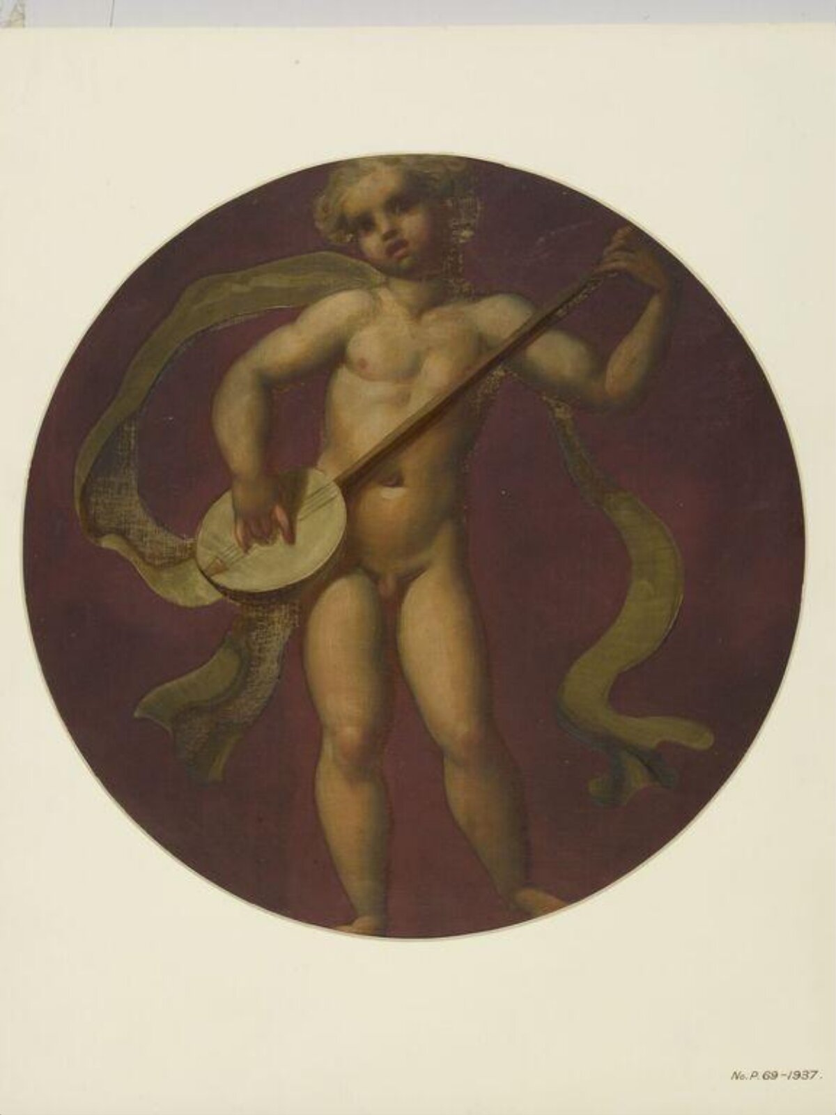 Painted Roundel, Forster, 1870-71