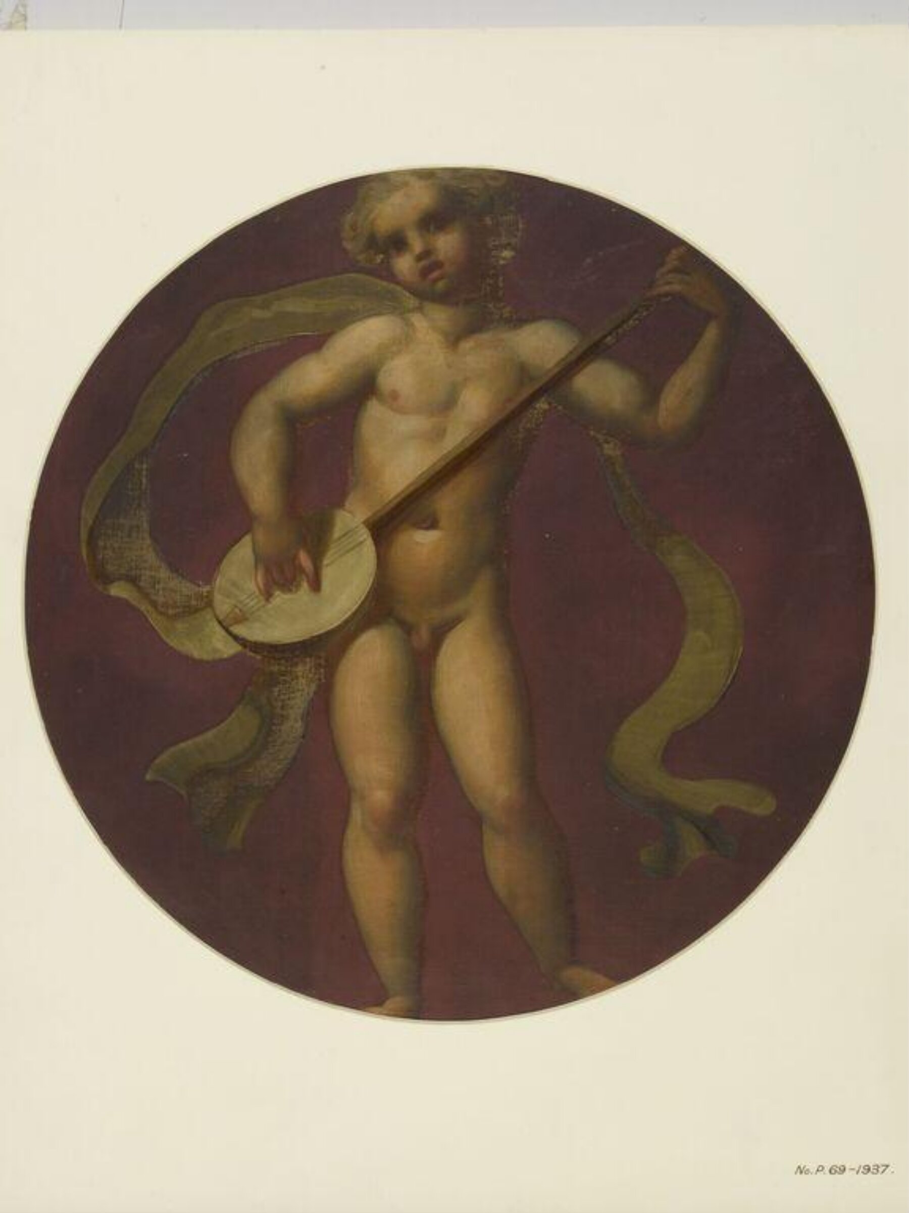 Painted Roundel, Forster, 1870-71