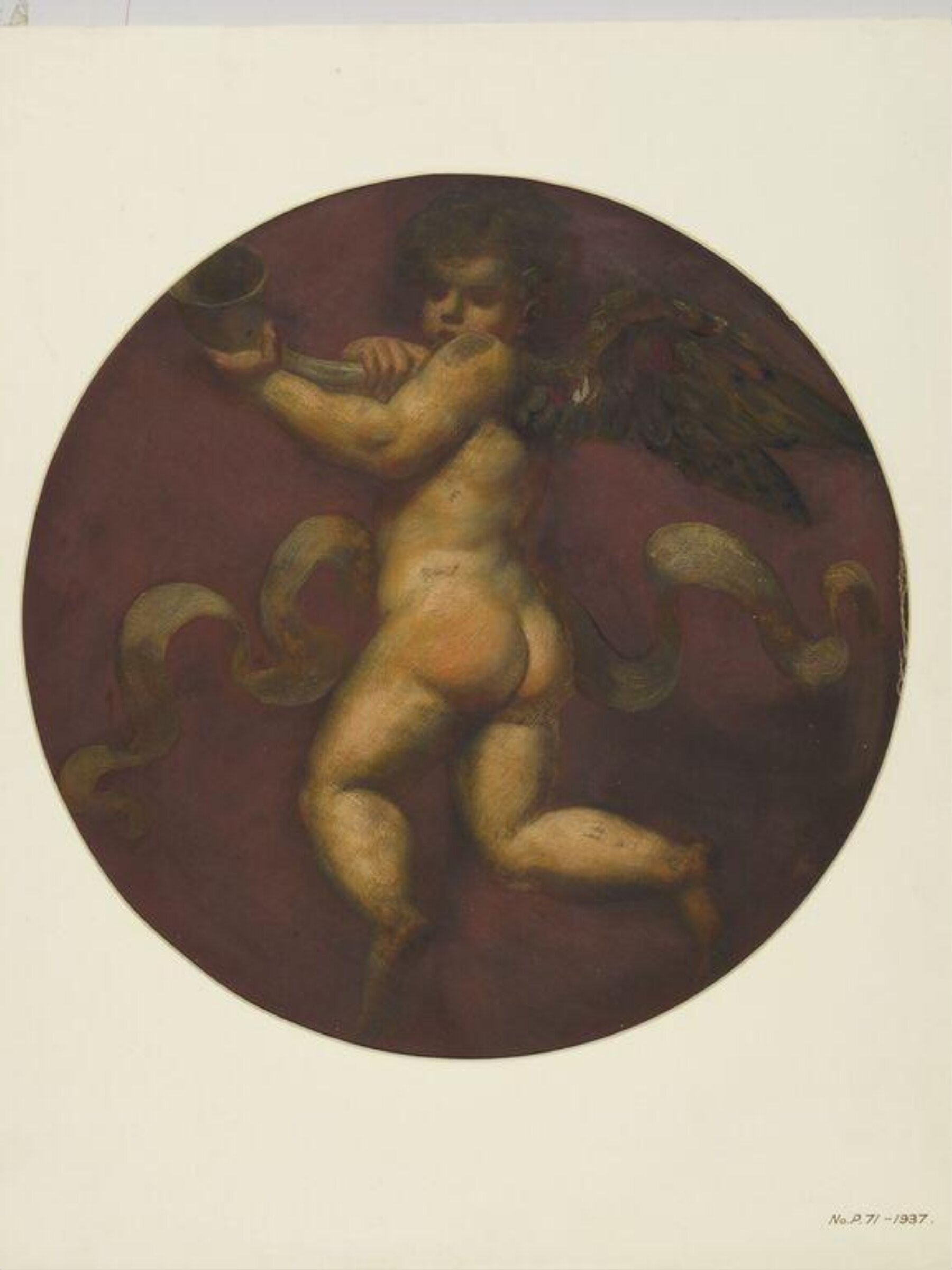 Painted Roundel, Forster, 1870-71