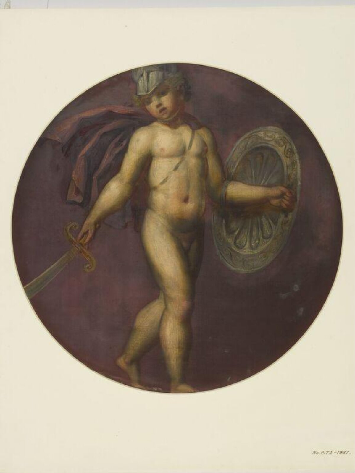 Painted Roundel, Forster, 1870-71