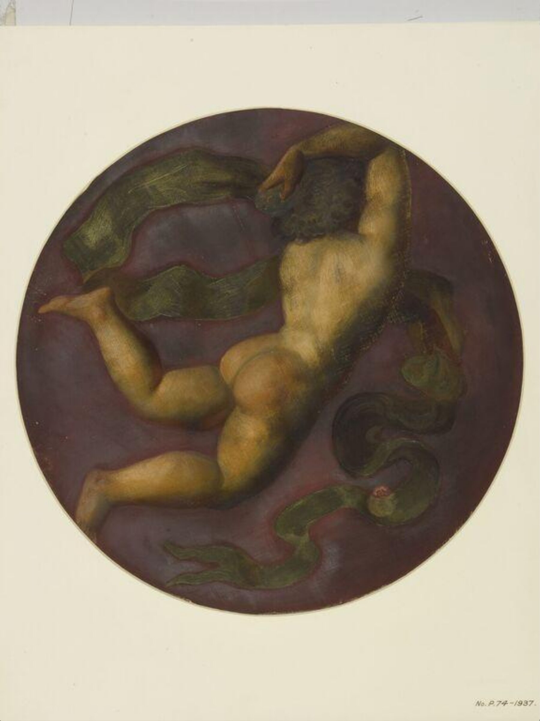 Painted Roundel, Forster, 1870-71