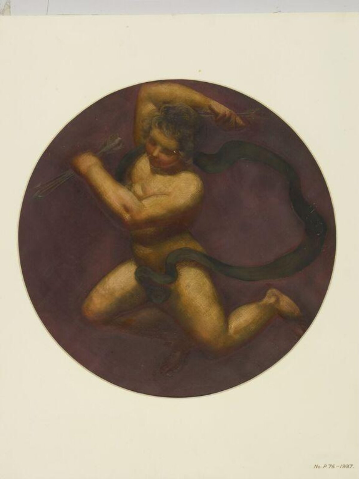 Painted Roundel, Forster, 1870-71