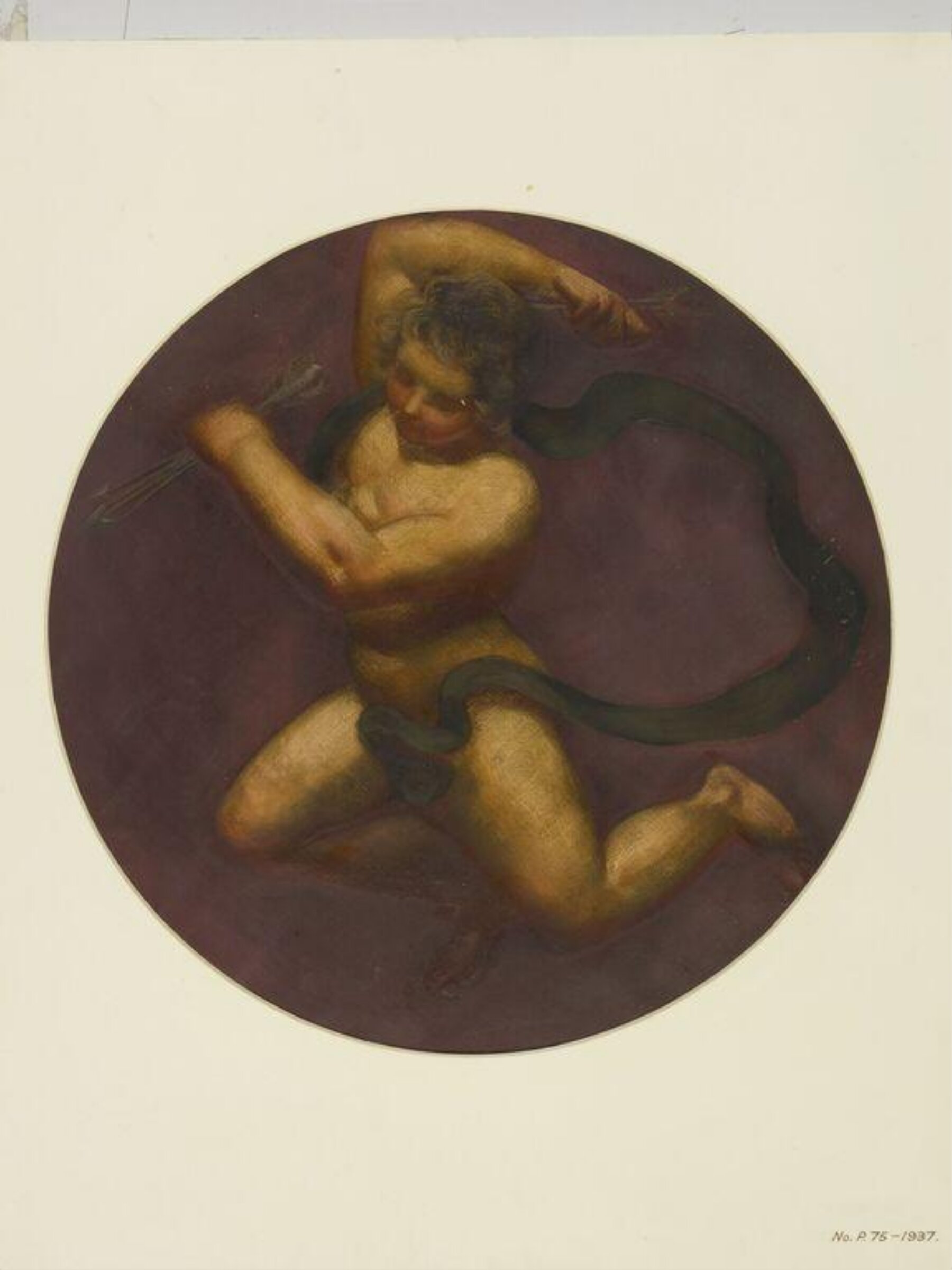 Painted Roundel, Forster, 1870-71