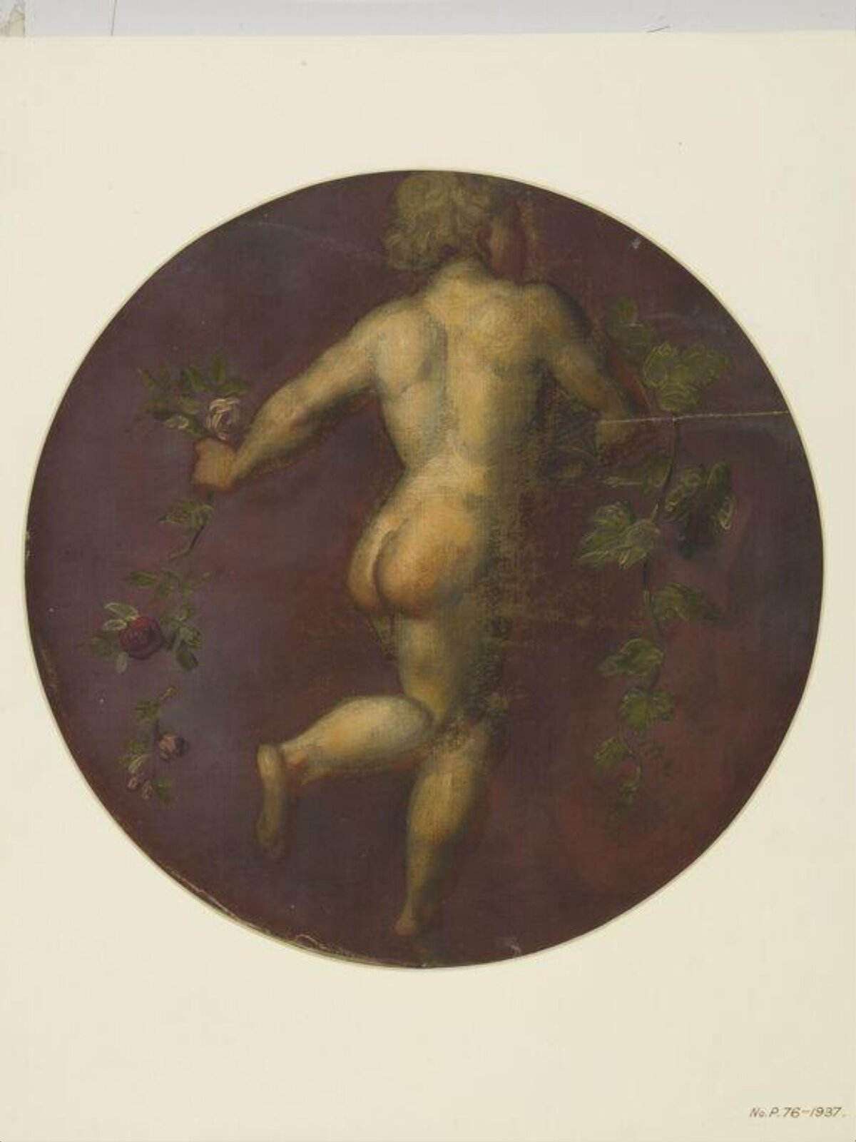Painted Roundel, Forster, 1870-71