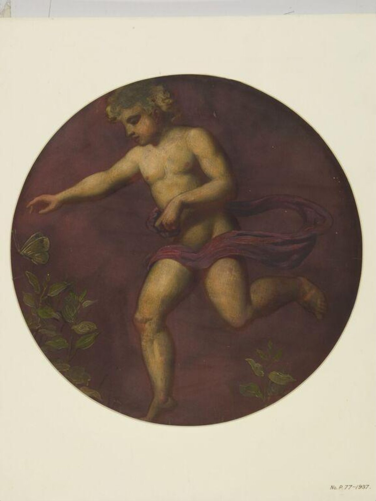 Painted Roundel, Forster, 1870-71