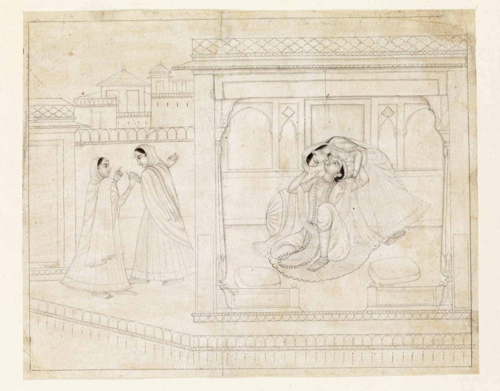 Radha and Krishna, 19th century