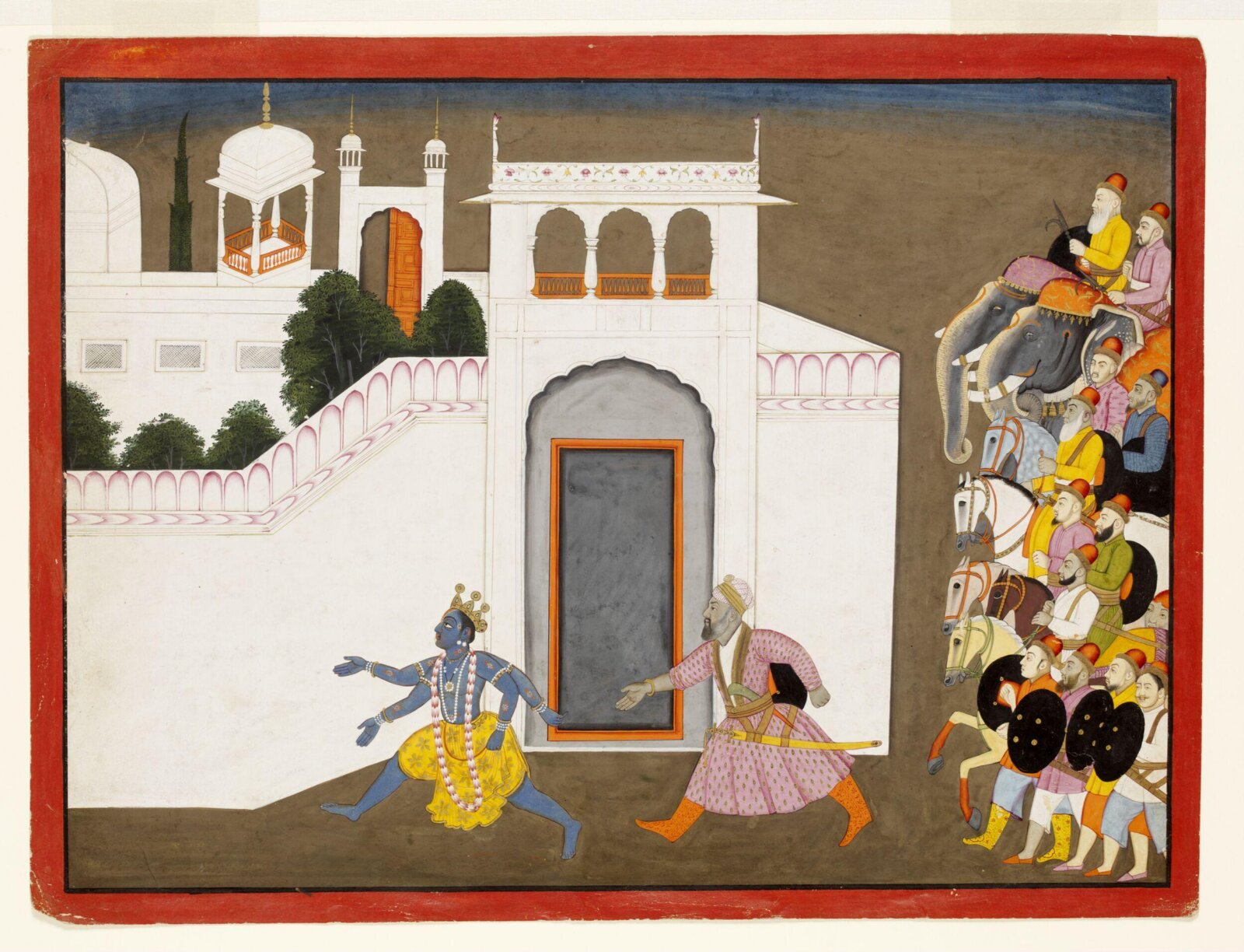 Kaljaman and Krishna, ca. 1780