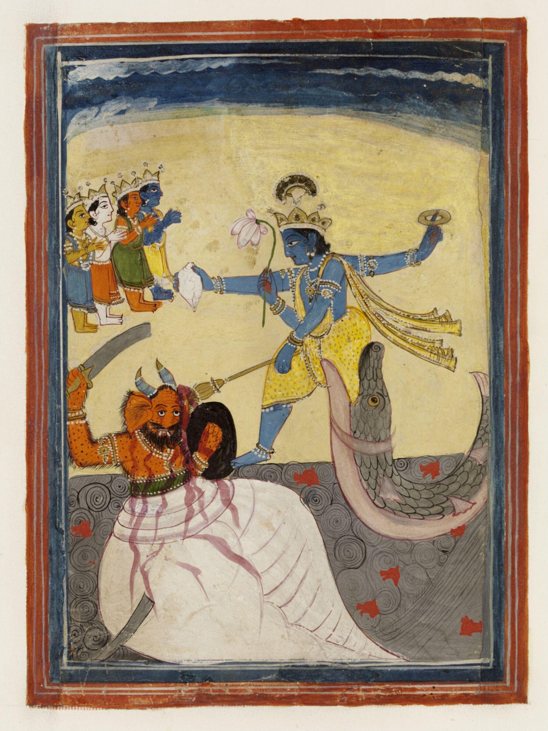 Vishnu as Matsya, Mangnu, ca. 1860