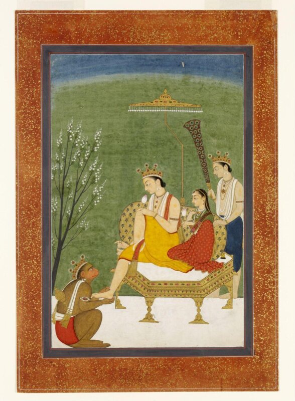 Rama, Sita and Hanuman