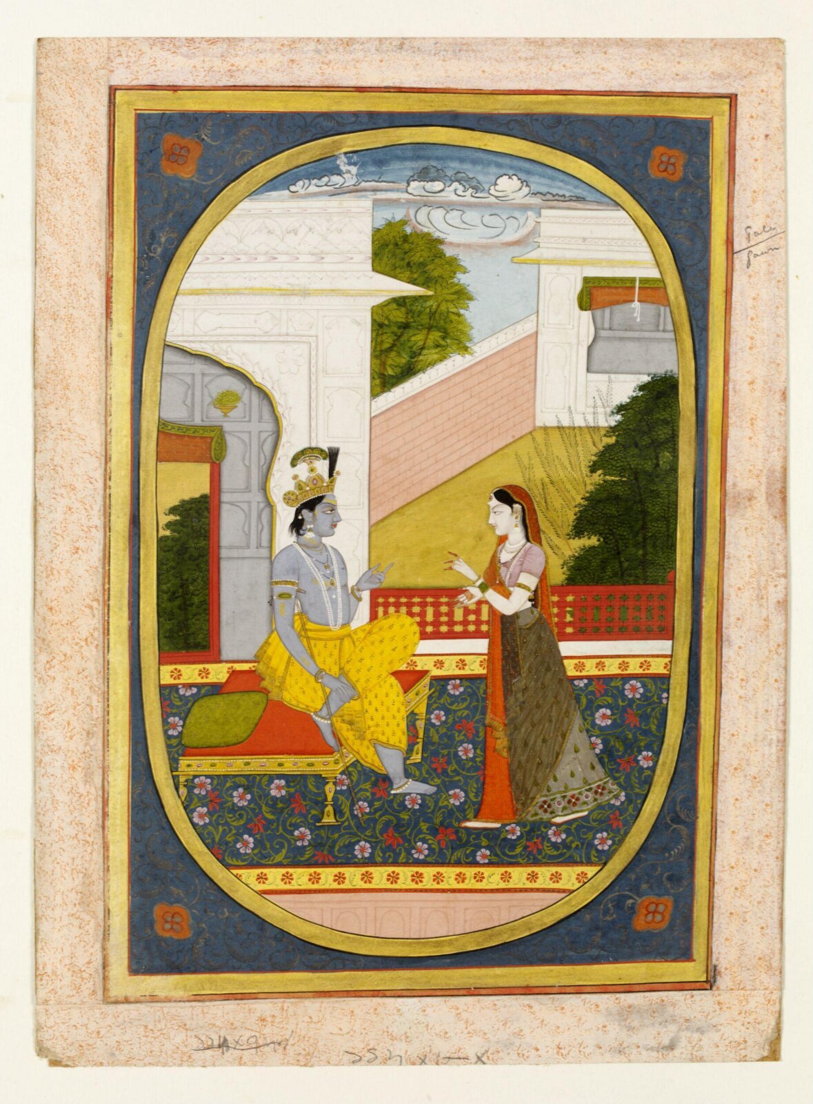 Radha and Krishna, ca. 1820 - ca. 1825