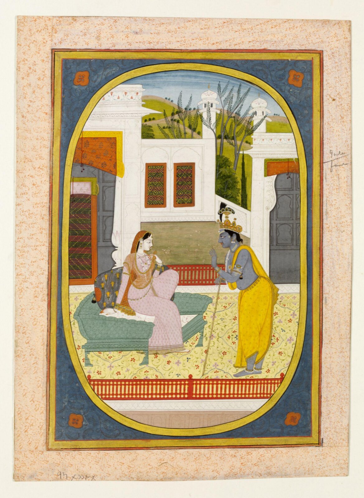 Radha and Krishna, ca. 1820 - ca. 1825