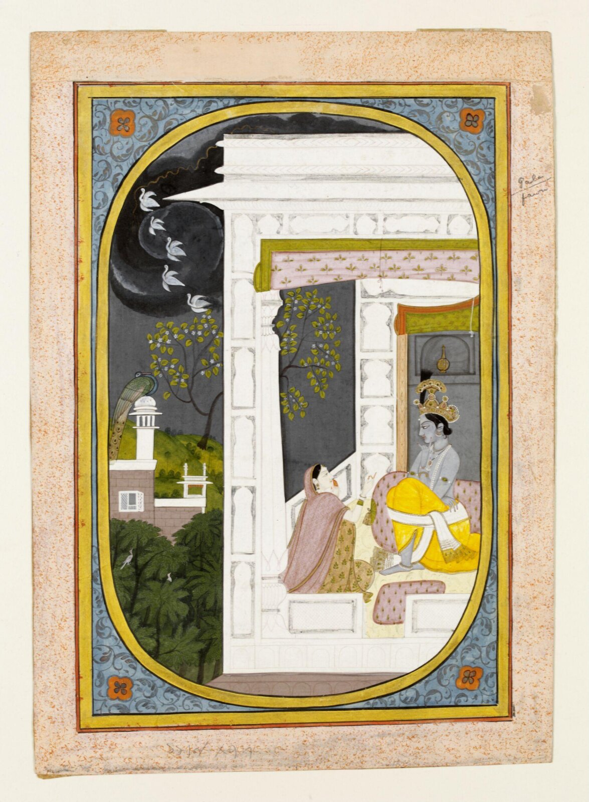 Radha and Krishna, ca. 1820 - ca. 1825