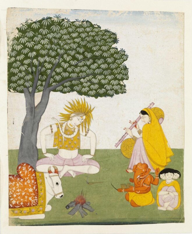 Shiva, Parvati, Ganesh and Karttikeya