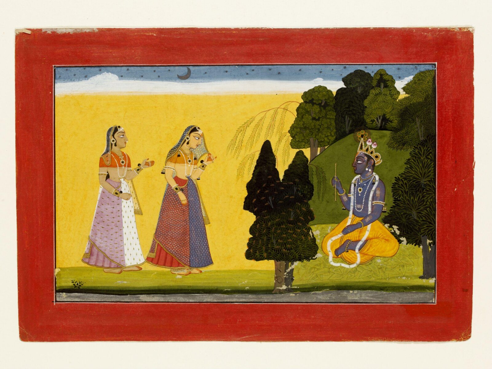 Radha and Krishna, Manaku, ca. 1730-1735