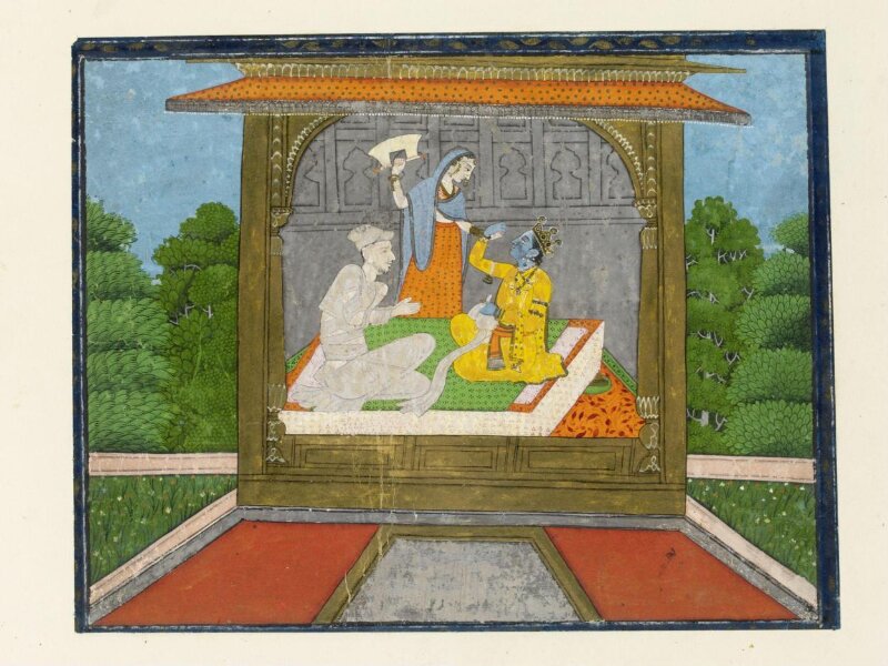 Sudama and Krishna