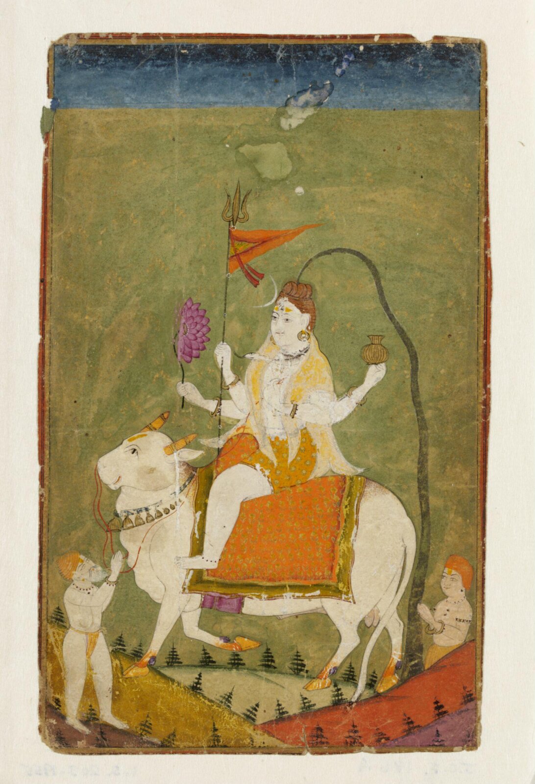 Shiva on Nandi, late 18th century