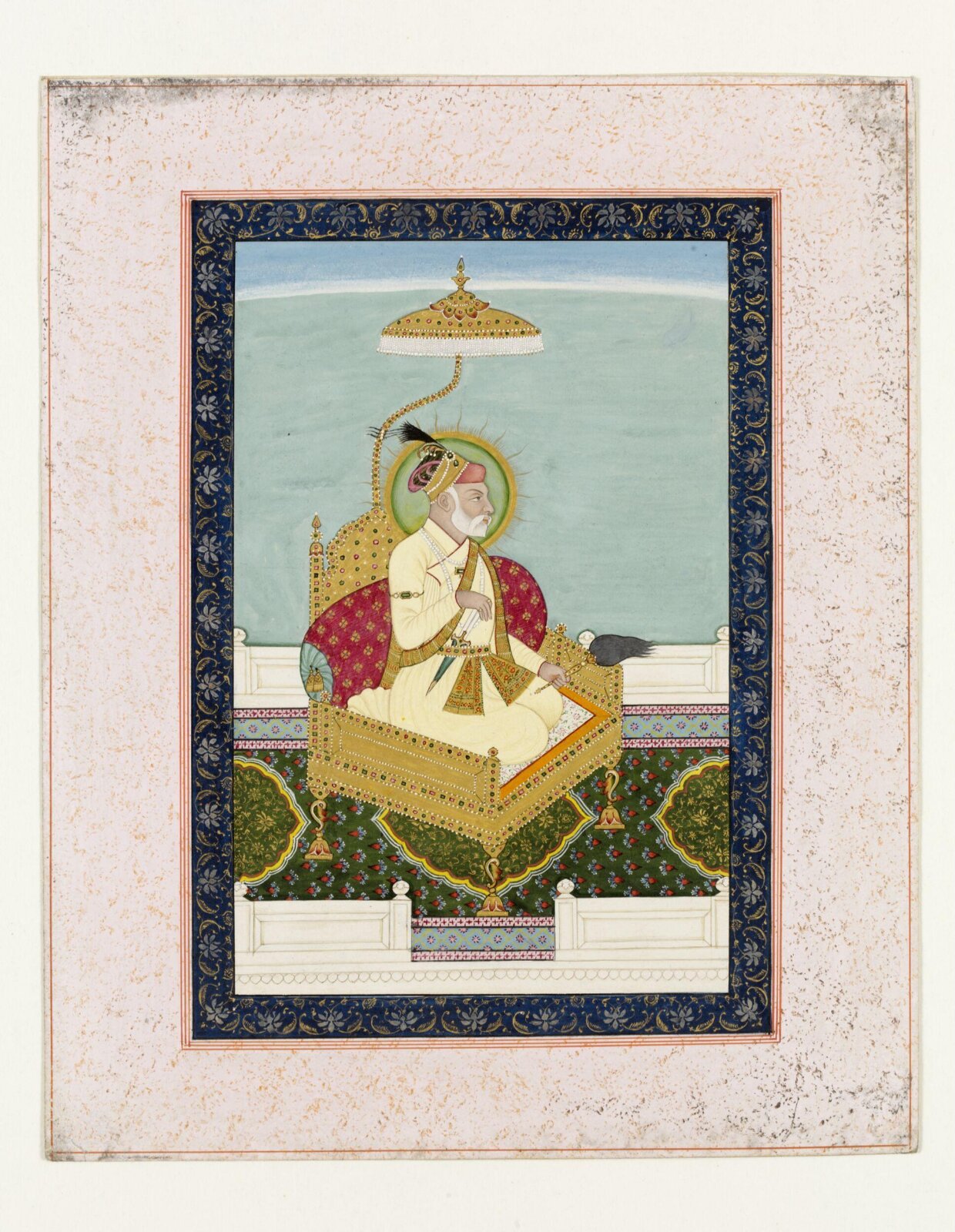 Emperor Bahadur Shah, ca. 1840