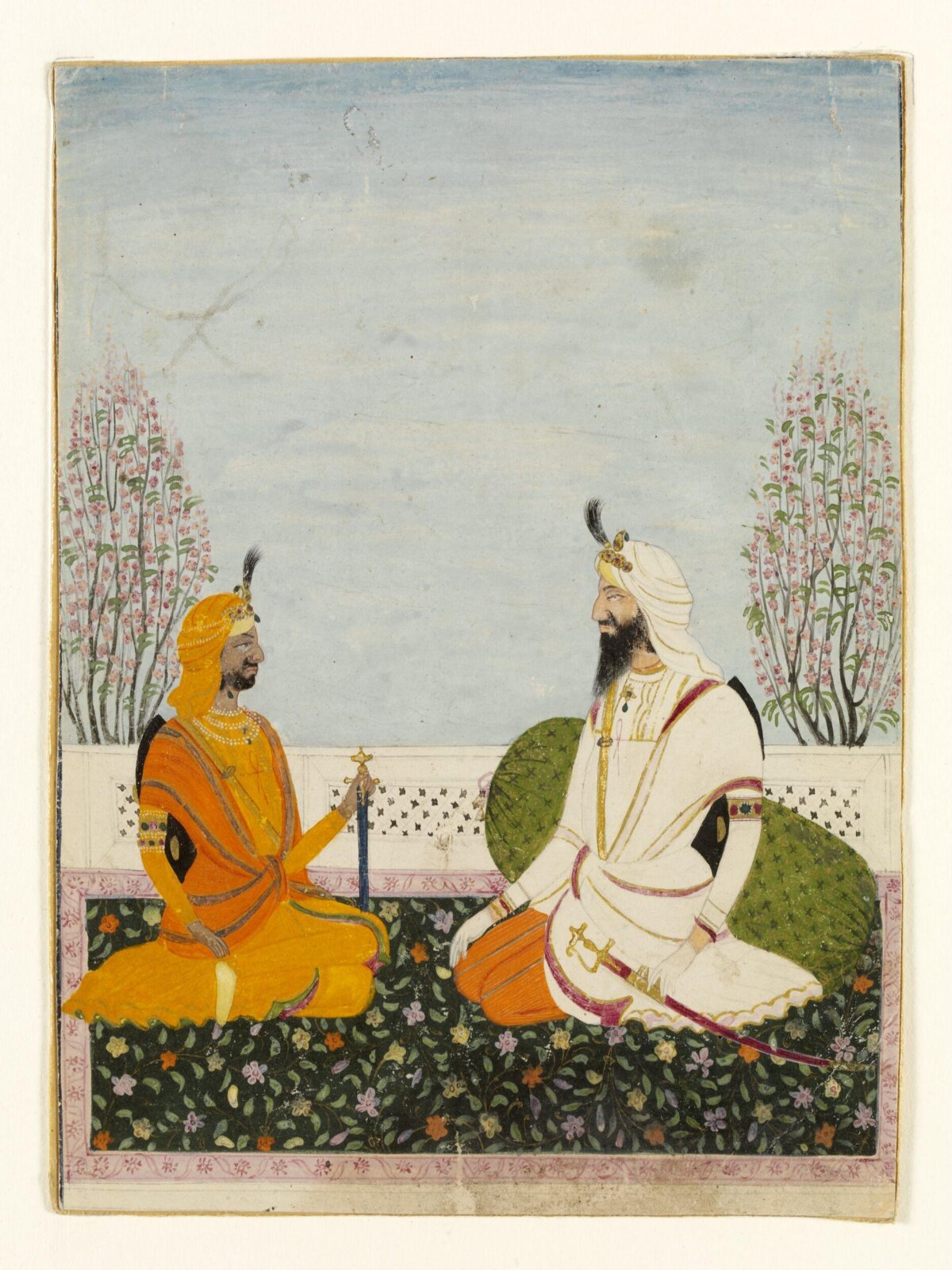 Raja Suchet Singh and Raja Dhian Singh, ca. 1840