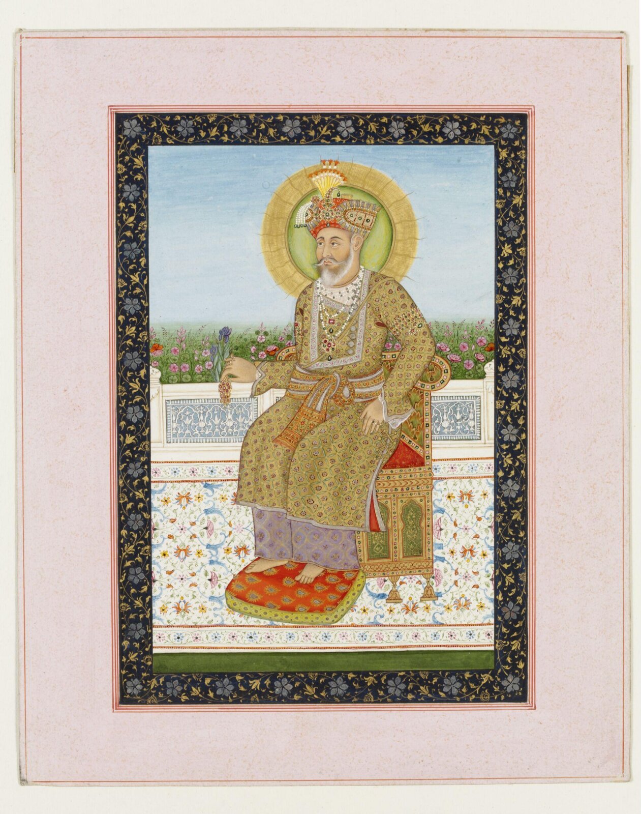 Emperor Akbar II, ca. 1840