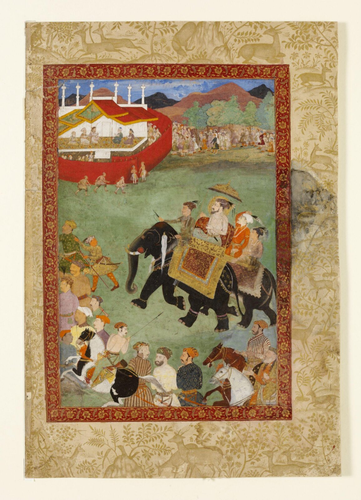 Shah Jahan and three sons, ca. 1635
