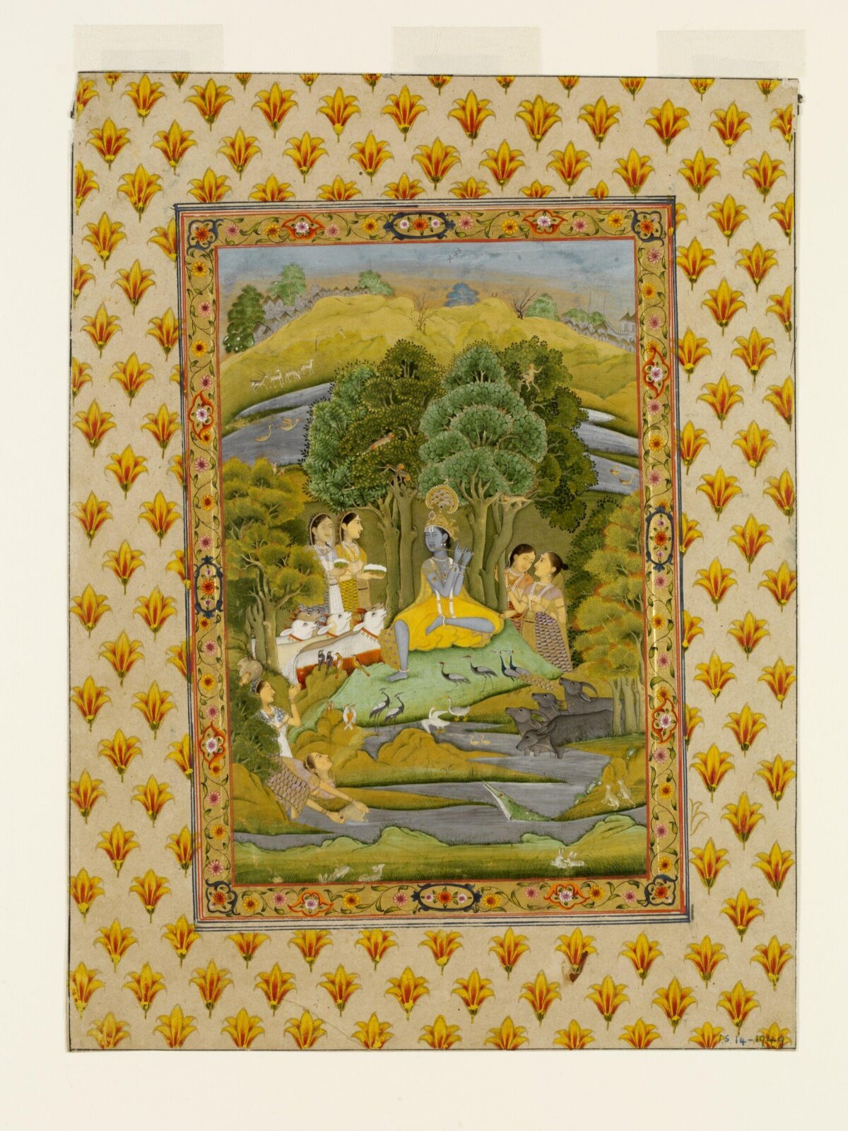 Krishna playing his flute, ca. 1770