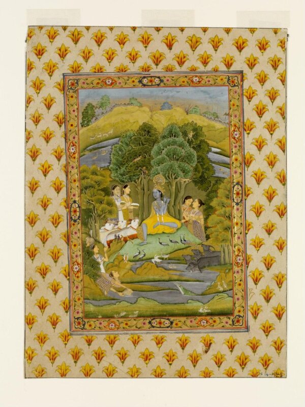 Krishna playing his flute