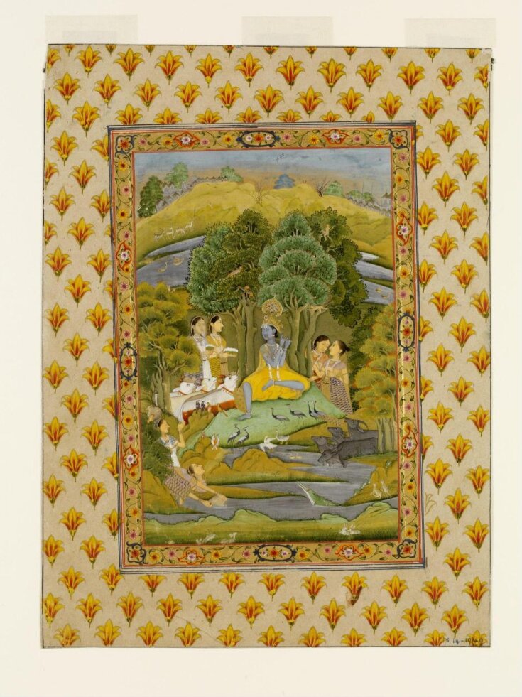 Krishna playing his flute top image