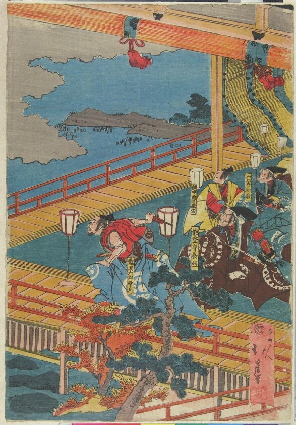Strange Apparitions at the Fukuhara Palace (Fukuhara densha kaii no zu) (ca. 1845-46) by Hakusanjin Hokui