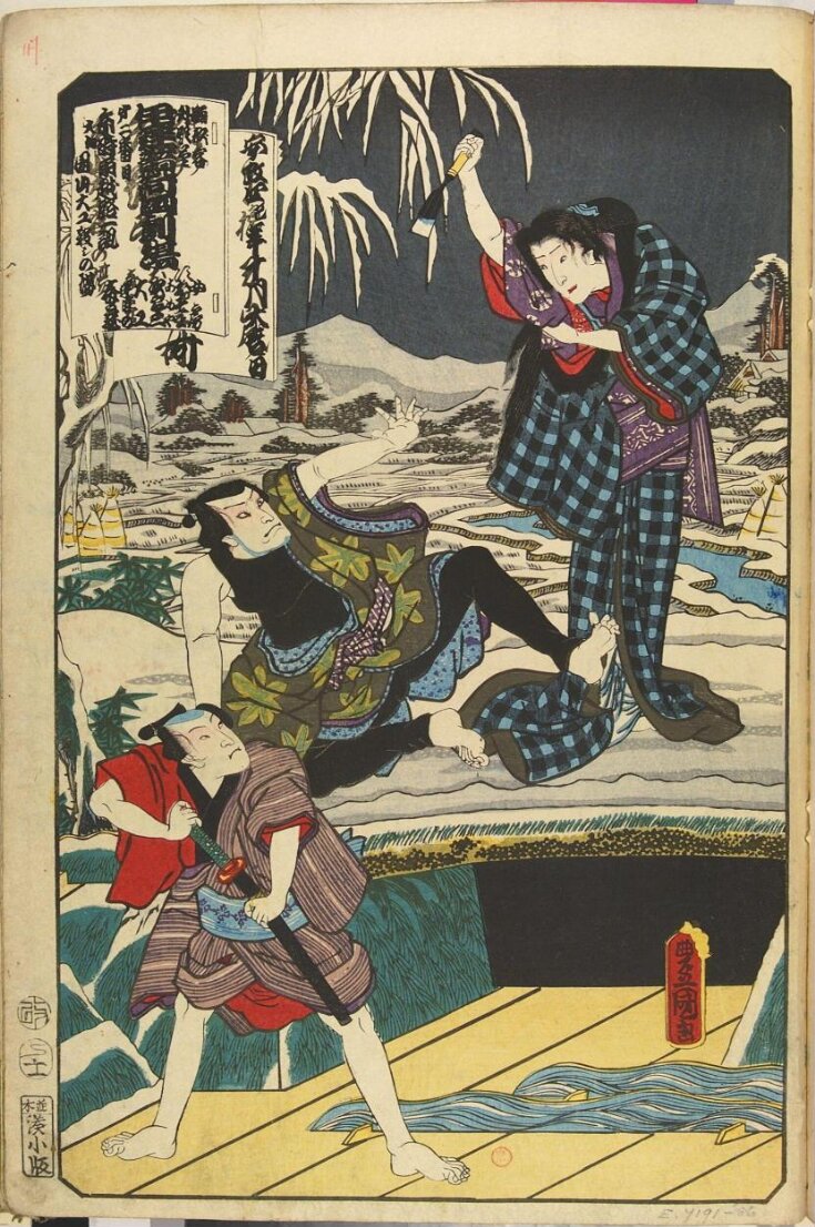 "DATE KURABE OKUNI KABUKI", from the series "ODORI KEIYO GEDAI ZUKUSHI" top image