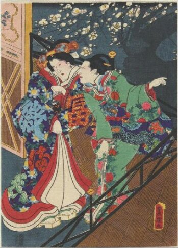 The Second Month (Kisaragi) | Utagawa Kunisada | V&A Explore
