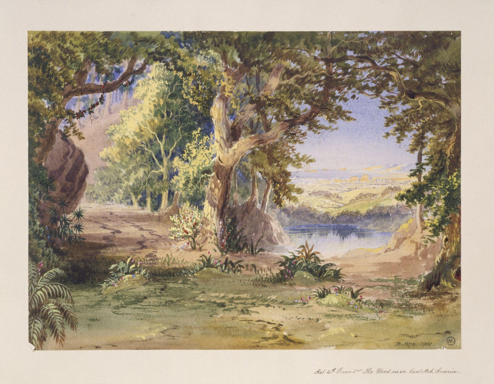 design for A Midsummer Night's Dream, Thomas Grieve, 1853-1859