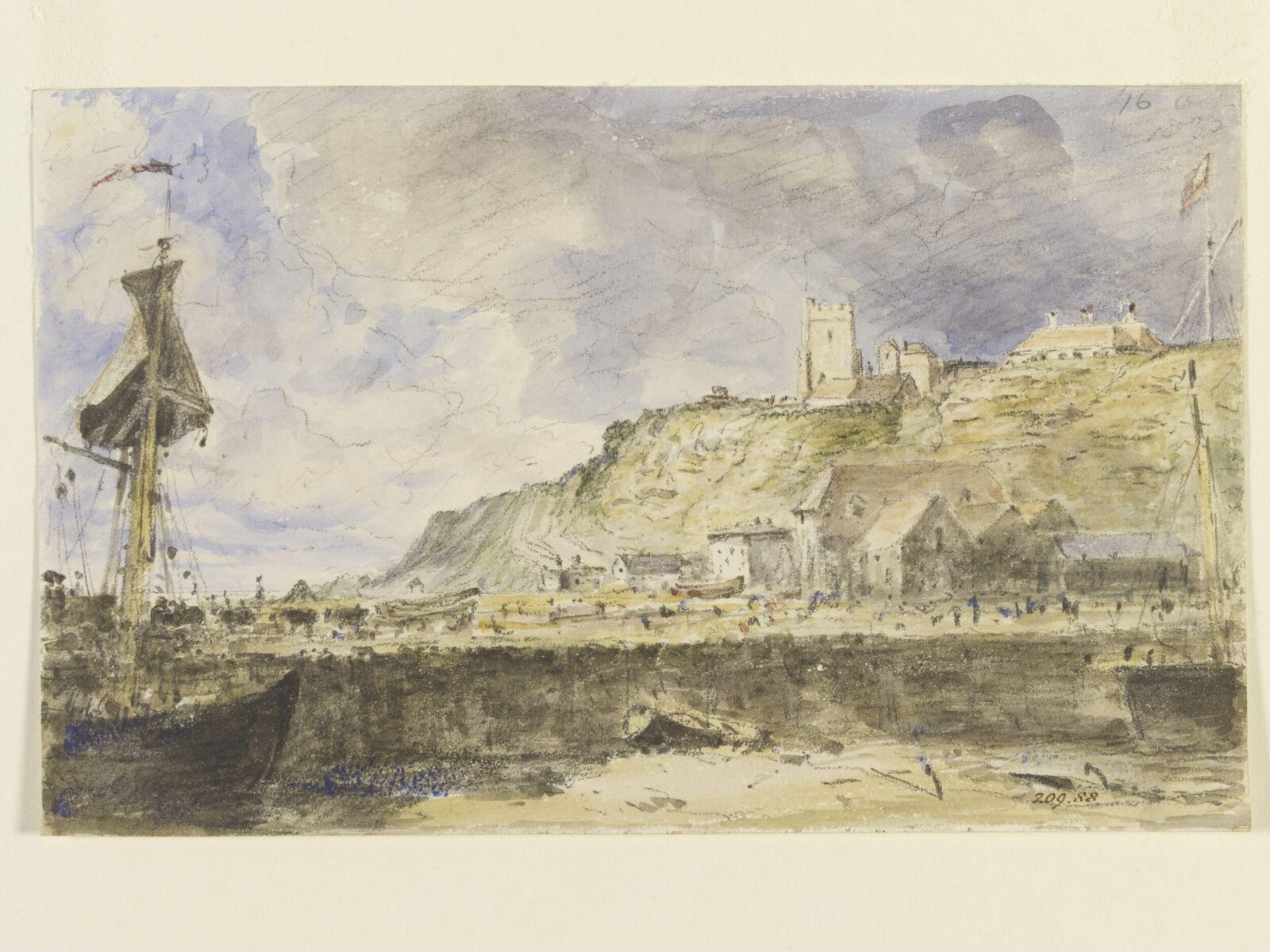 Folkestone Harbour, John Constable, 16 October, 1833