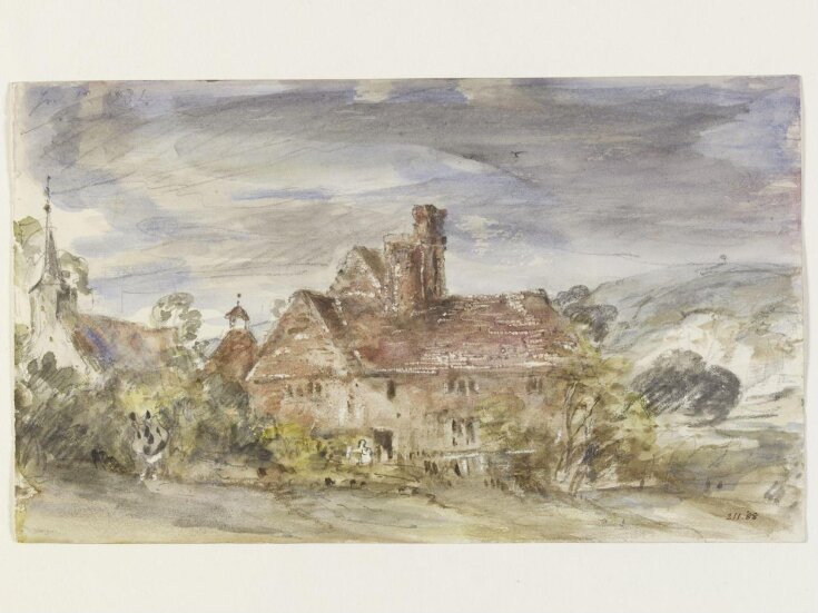 A farmhouse and church at Houghton, Sussex top image