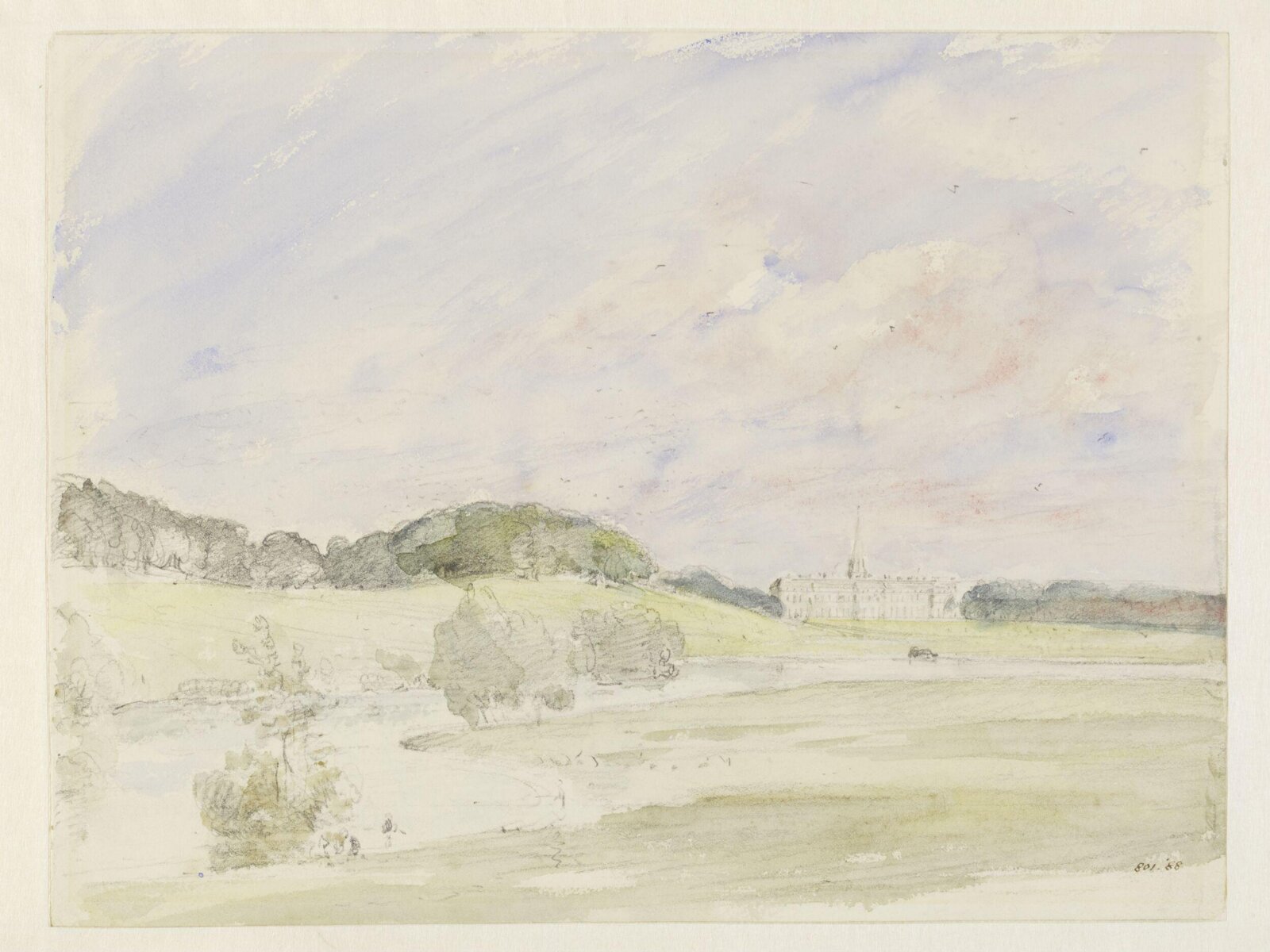 Petworth House from the Park, John Constable, September 1834