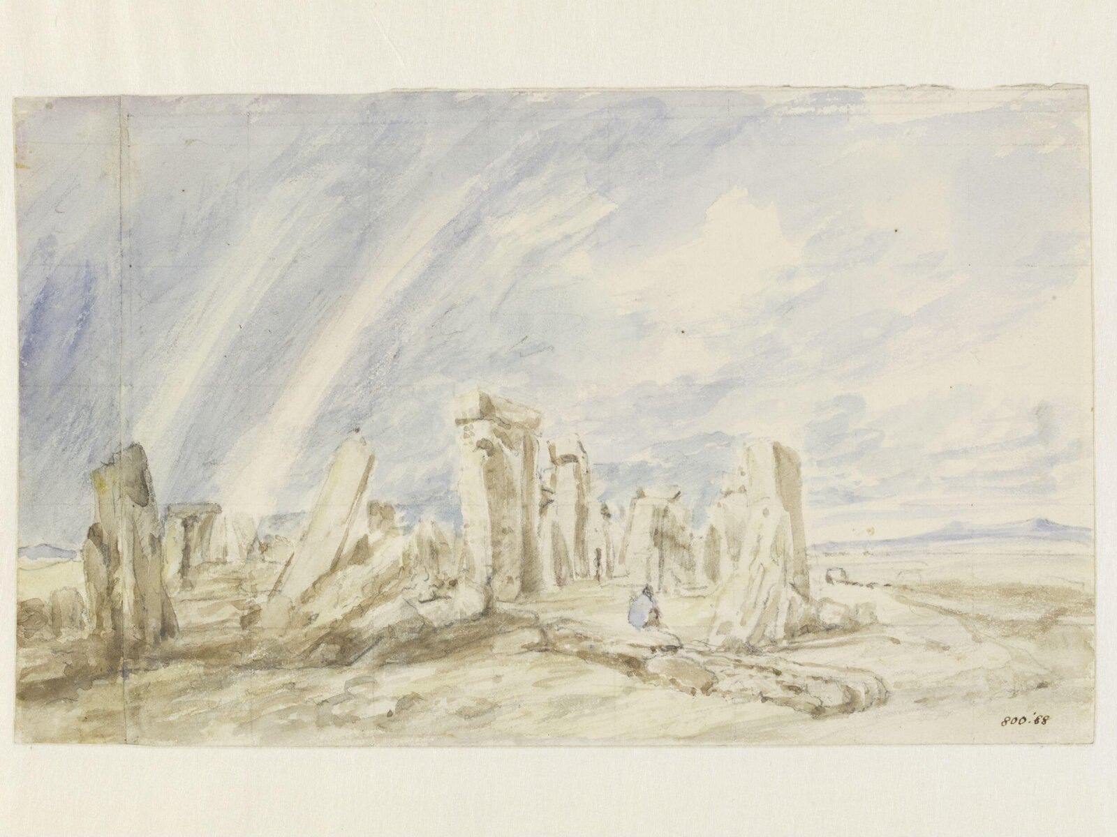 Stonehenge, John Constable, possibly 1836