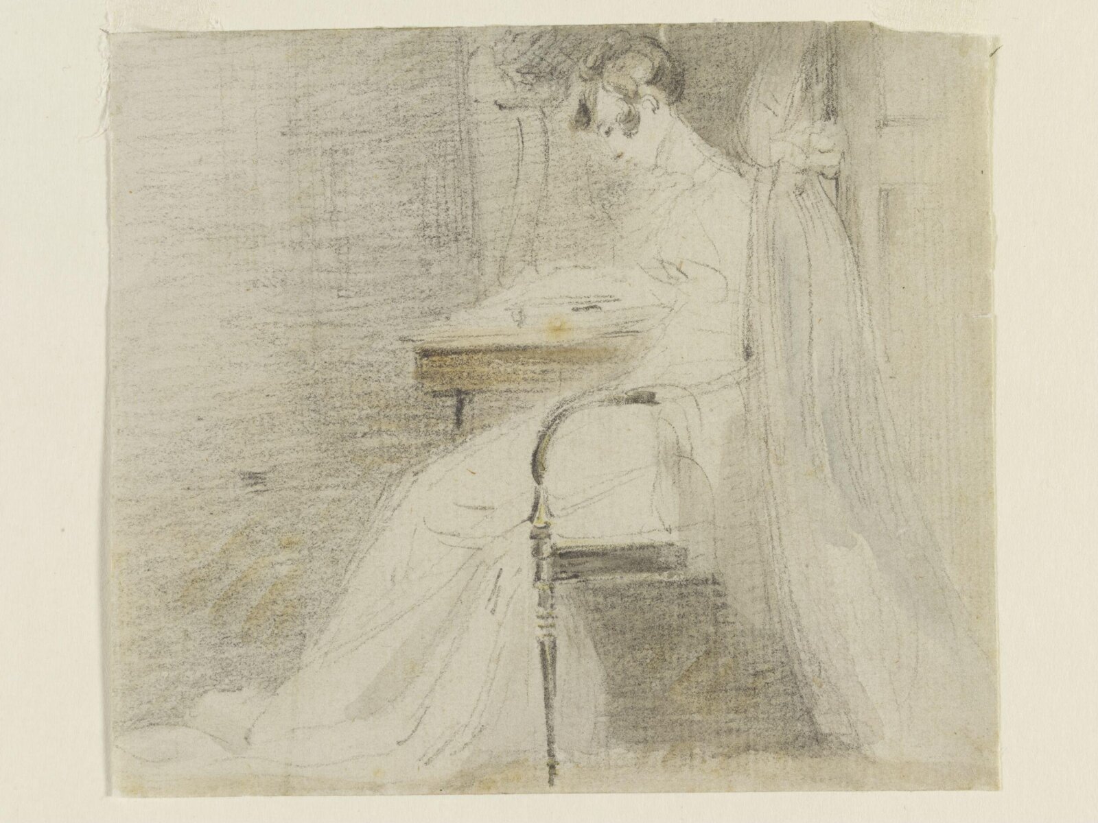 A lady seated, Constable, ca. 1805