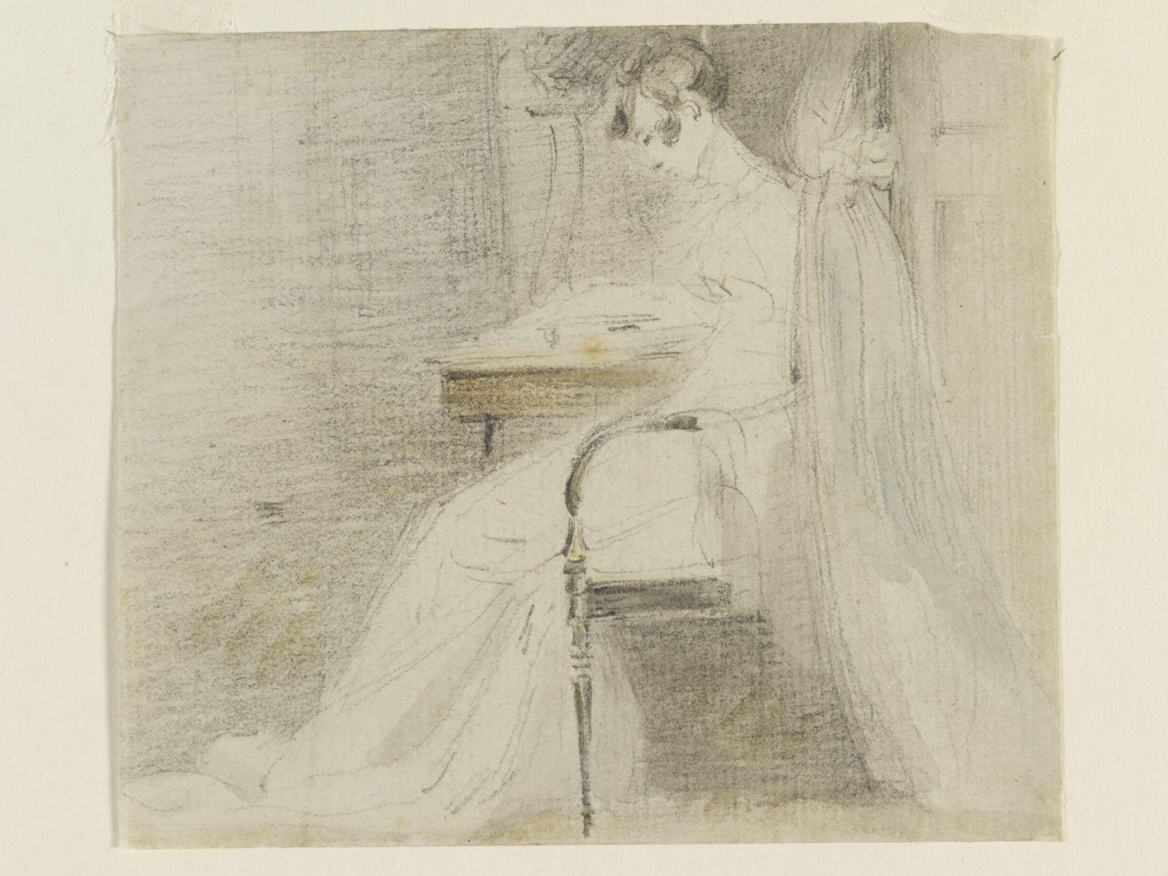 A lady seated, Constable, ca. 1805